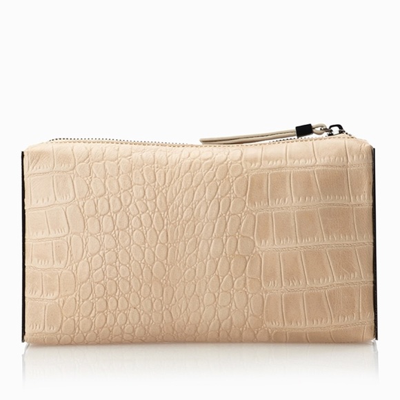 Finery London Alma Croc Embossed Clutch - Picture 3 of 8